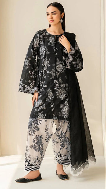 BRQ- LAWN Digital Print 3pc